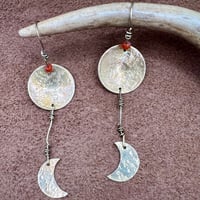 Image 1 of Brass Moon Earrings