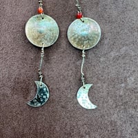 Image 2 of Brass Moon Earrings