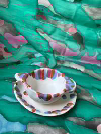 Image 1 of CARTWHEEL 𓎺 saucer and bowl set