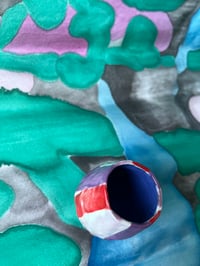 Image 4 of SLEEPY STRIPES 𐃢 bud vase