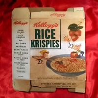 Image 2 of Kelloggs Corn Flakes /Rice Krispies - Promotional Store Display Cereal Box (1954) - Norman Rockwell