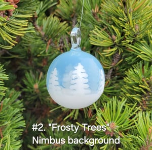 Image of "Frosty Trees" Ornaments