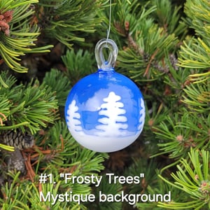 Image of "Frosty Trees" Ornaments