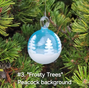 Image of "Frosty Trees" Ornaments