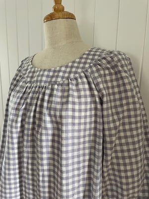 Image of Small Mauve Check Smock Top