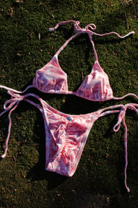 Image 1 of ♲ Pink Rose Bikini Set - M