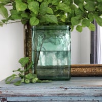 Image 1 of Green Glass Battery Jar