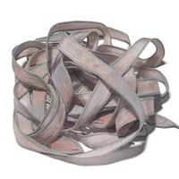 Image 3 of 1PC. SWEET SUCCULENT 42" hand dyed wrist wrap bracelet silk ribbon by COLOR KISSED SILK