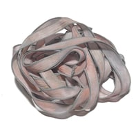 Image 4 of 1PC. SWEET SUCCULENT 42" hand dyed wrist wrap bracelet silk ribbon by COLOR KISSED SILK