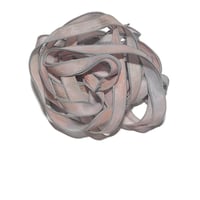 Image 5 of 1PC. SWEET SUCCULENT 42" hand dyed wrist wrap bracelet silk ribbon by COLOR KISSED SILK