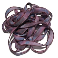 Image 1 of 1PC. MIXED BERRY 42" hand dyed wrist wrap bracelet silk ribbon by COLOR KISSED SILK