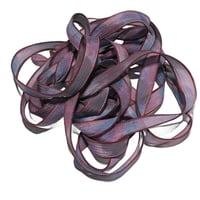 Image 4 of 1PC. MIXED BERRY 42" hand dyed wrist wrap bracelet silk ribbon by COLOR KISSED SILK