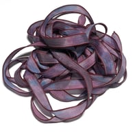 Image 5 of 1PC. MIXED BERRY 42" hand dyed wrist wrap bracelet silk ribbon by COLOR KISSED SILK