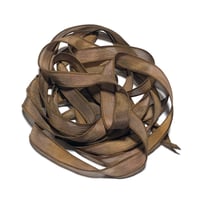 Image 1 of 1PC. GAZELLE  42" hand dyed wrist wrap bracelet silk ribbon by COLOR KISSED SILK