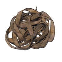 Image 3 of 1PC. GAZELLE  42" hand dyed wrist wrap bracelet silk ribbon by COLOR KISSED SILK