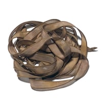 Image 5 of 1PC. GAZELLE  42" hand dyed wrist wrap bracelet silk ribbon by COLOR KISSED SILK