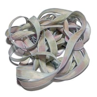 Image 2 of 1PC. DRIED FLOWERS 42" hand dyed wrist wrap bracelet silk ribbon by COLOR KISSED SILK