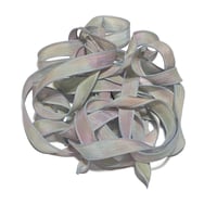 Image 5 of 1PC. DRIED FLOWERS 42" hand dyed wrist wrap bracelet silk ribbon by COLOR KISSED SILK