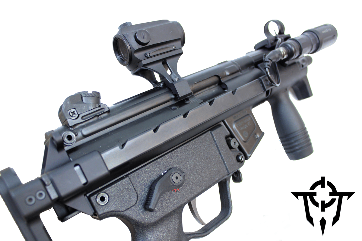 MFI Special Scope Mount for HK MP5K to have greater space