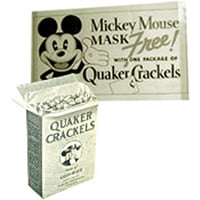 Image 5 of Mickey Mouse - Quaker Crackels Cereal - Einson Freeman Co. Promotional Paper Mask (1933)