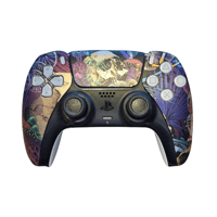 Sony DualSense PS5 Custom Controller with Hall Sensors - Metallic Skull Design