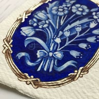 Image 2 of Blue Cameo with Ornate Frame