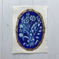 Image 3 of Blue Cameo with Ornate Frame