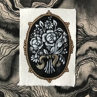 Image 1 of Cameo Brooch with Roses