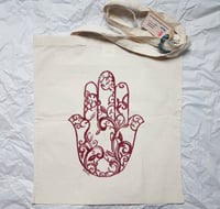 Image 1 of Tote bag Fatma rouge