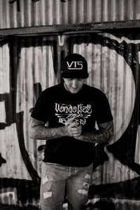 Image 2 of VTS cap SnapBack (BLACK) with laser drilled holes 