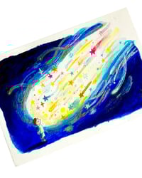 Image 1 of A5 - Le baiser des étoiles - illustration originale