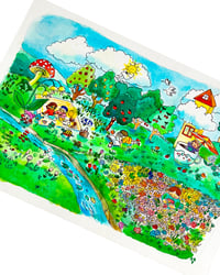 Image 1 of A5 - Le picnic - illustration originale 