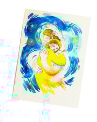 Image 1 of A6 - Je laisse la vie me transpercer - Illustration originale 
