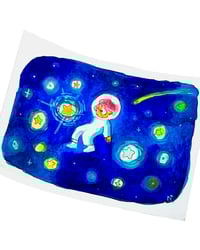 Image 1 of A7 - L'astronaute - illustration originale