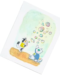 Image 1 of A7 - Les bulles - illustration originale