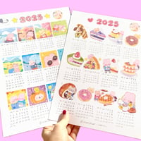 2025 cake calendar digital download for printing 