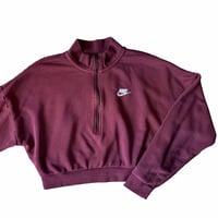 Image 4 of Sweat Crop Col Zip Nike - Dague
