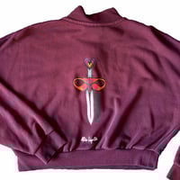 Image 2 of Sweat Crop Col Zip Nike - Dague