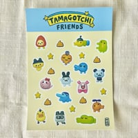 Image 2 of Tamagotchi Friends (Ver. 1) Vinyl Sticker Sheet