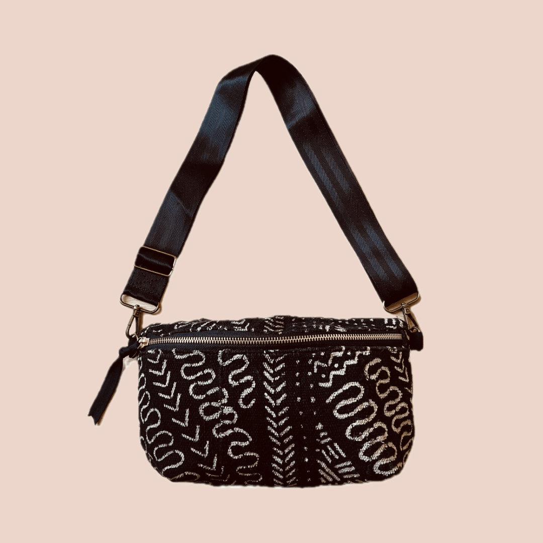 Image of Mudcloth Belt Bag | Midnight