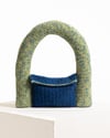 green and blue bag