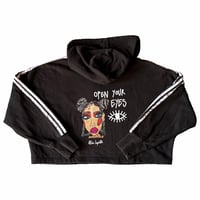 Image 1 of Hoodie Crop Oversize Adidas  Original - Open your eyes