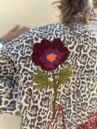 Image 4 of ANIMAL PRINT OVERSHIRT EMBELLISHED WITH HAND-EMBROIDERED