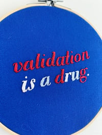 Image 2 of Original Hand Embroidery - “Validation USA”