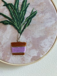 Image 2 of Original Hand Embroidery - “Potted Agave No. 3”