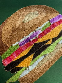 Image 4 of Original Hand Embroidery - Burger Deluxe