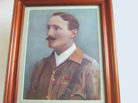 Image 3 of Antique Portrait Art Print of Captain R H de Montmorency, Military Uniform Artwork, Framed 