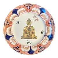 Image 1 of Orange Buddha Plate