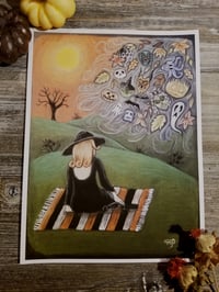 Image 2 of Autumn in the Air 9 X 12 Giclee Print