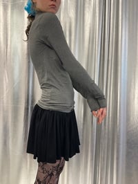 Image 4 of High neck grey viscose top